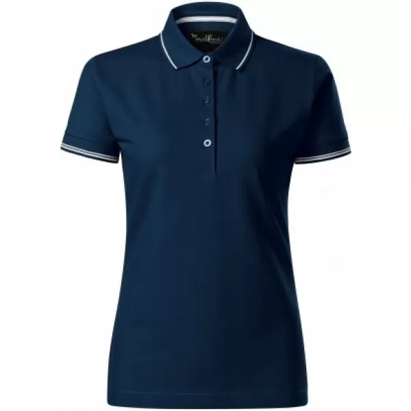  Női póló gallérral MALFINI PREMIUM PERFECTION PLAIN 253 SÖTÉTKÉK 