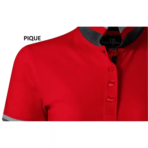  Női ruha gallérral MALFINI PREMIUM DRESS UP 271 PIROS KÉPLET 