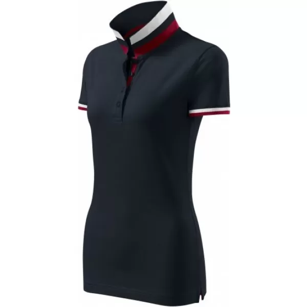  Női póló gallérral MALFINI PREMIUM COLLAR UP 257 SÖTÉT SÖTÉTKÉK 