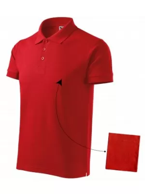 Férfi póló gallérral MALFINI COTTON 212 PIROS