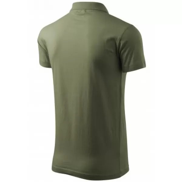  Férfi póló gallérral MALFINI SINGLE J. 202 KHAKI 