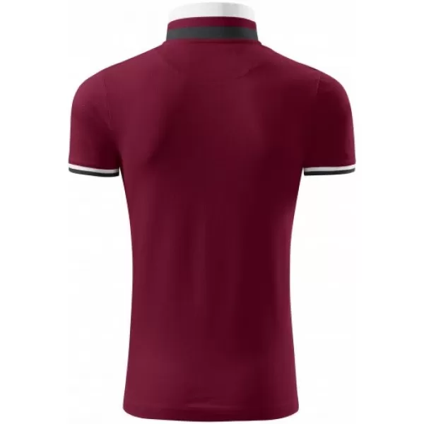  Férfi póló gallérral MALFINI PREMIUM COLLAR UP 256 GRÁNÁT 