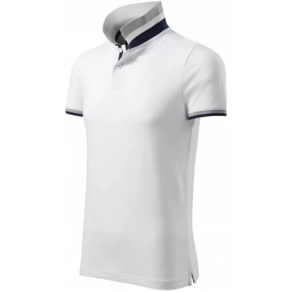  Férfi póló gallérral MALFINI PREMIUM COLLAR UP 256 FEHÉR 