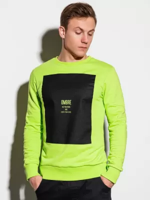 Férfi pulóver OMBRE AB1045 ZÖLD