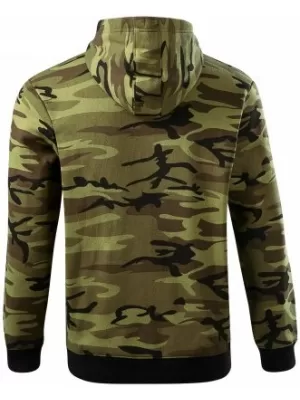 Férfi pulóver MALFINI CAMO ZIPPER C19 TEREPSZÍNŰ ZÖLD