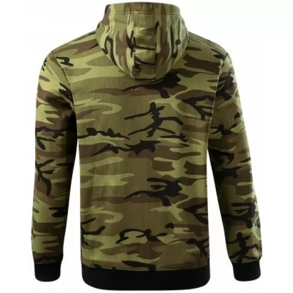  Férfi pulóver MALFINI CAMO ZIPPER C19 TEREPSZÍNŰ ZÖLD 