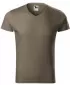 Férfi póló MALFINI SLIM FIT V-NECK 146 HADSEREGEK