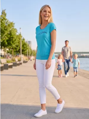 Dámské triko ALTISPORT CARRYOVER ALW001120 TYRKYSOVÁ