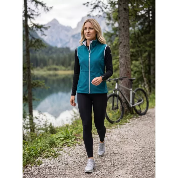  Női softshell mellény MALFINI VISION 516 SÖTÉT TÜRKIZ 