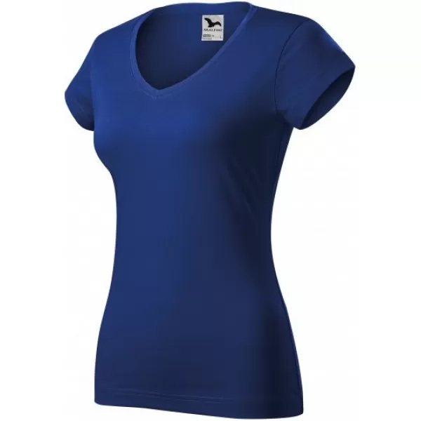  Női póló MALFINI FIT V-NECK 162 KIRÁLYKÉK 