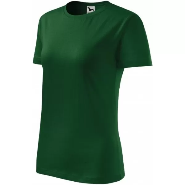  Női póló MALFINI CLASSIC NEW 133 ÜVEG ZÖLD 