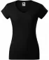 Női póló MALFINI FIT V-NECK 162 FEKETE