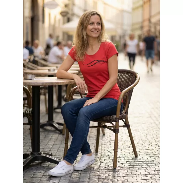  Dámské triko ALTISPORT CARRYOVER ALW001F61 ČERVENÁ 
