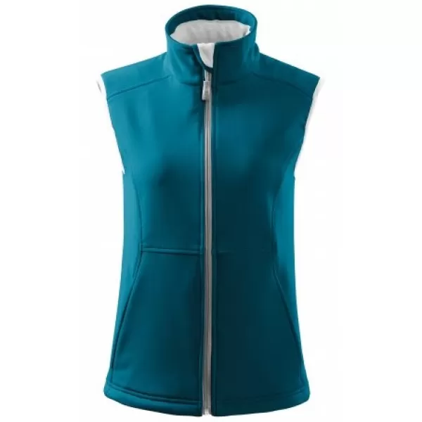  Női softshell mellény MALFINI VISION 516 SÖTÉT TÜRKIZ 
