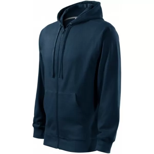  Férfi pulóver MALFINI TRENDY ZIPPER 410 SÖTÉTKÉK 