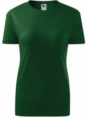 Női póló MALFINI CLASSIC NEW 133 ÜVEG ZÖLD