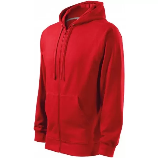  Férfi pulóver MALFINI TRENDY ZIPPER 410 PIROS 