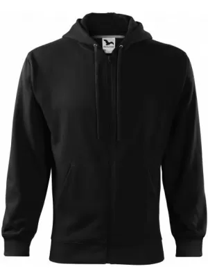 Férfi pulóver MALFINI TRENDY ZIPPER 410 FEKETE