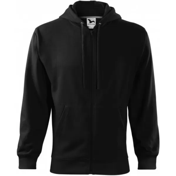  Férfi pulóver MALFINI TRENDY ZIPPER 410 FEKETE 