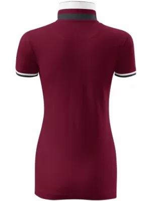 Női póló gallérral MALFINI PREMIUM COLLAR UP 257 GRÁNÁT