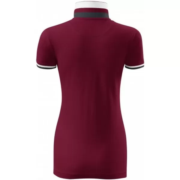  Női póló gallérral MALFINI PREMIUM COLLAR UP 257 GRÁNÁT 