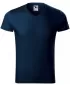 Férfi póló MALFINI SLIM FIT V-NECK 146 SÖTÉTKÉK
