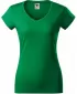 Női póló MALFINI FIT V-NECK 162 KÖZÉPZÖLD