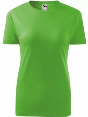 Női póló MALFINI CLASSIC NEW 133 ALMA ZÖLD