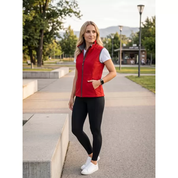  Női softshell mellény MALFINI VISION 516 PIROS 