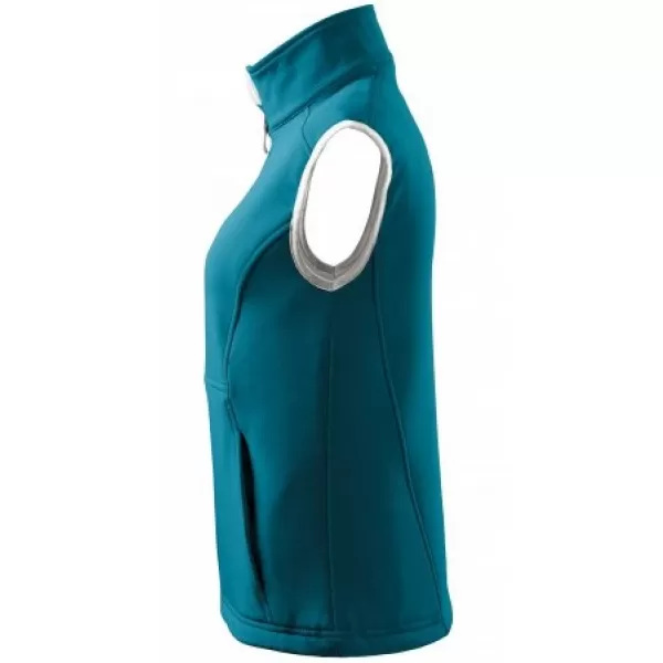  Női softshell mellény MALFINI VISION 516 SÖTÉT TÜRKIZ 