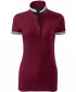 Női póló gallérral MALFINI PREMIUM COLLAR UP 257 GRÁNÁT