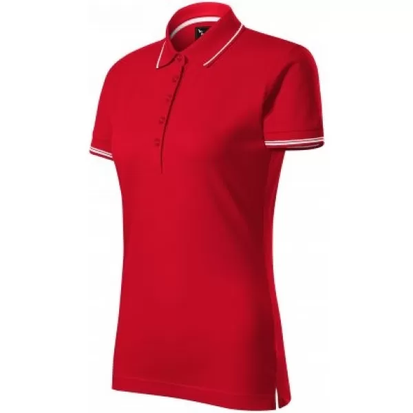  Női póló gallérral MALFINI PREMIUM PERFECTION PLAIN 253 PIROS KÉPLET 