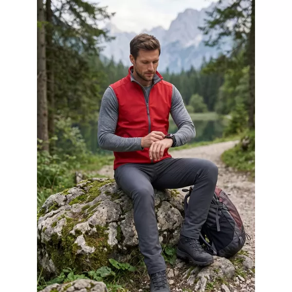  Férfi softshell mellény MALFINI VISION 517 PIROS 