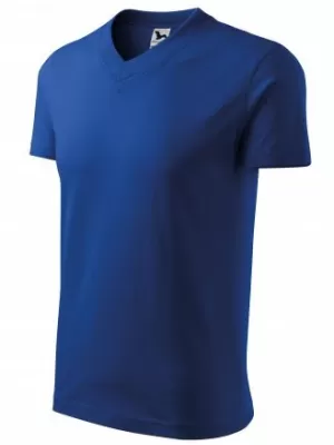 Férfi póló MALFINI V-NECK 102 KIRÁLYKÉK
