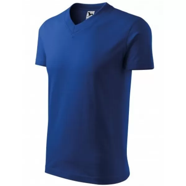  Férfi póló MALFINI V-NECK 102 KIRÁLYKÉK 