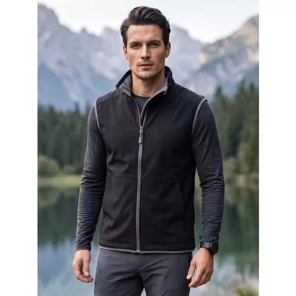 Férfi softshell mellény MALFINI VISION 517 FEKETE 