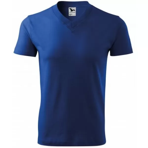  Férfi póló MALFINI V-NECK 102 KIRÁLYKÉK 