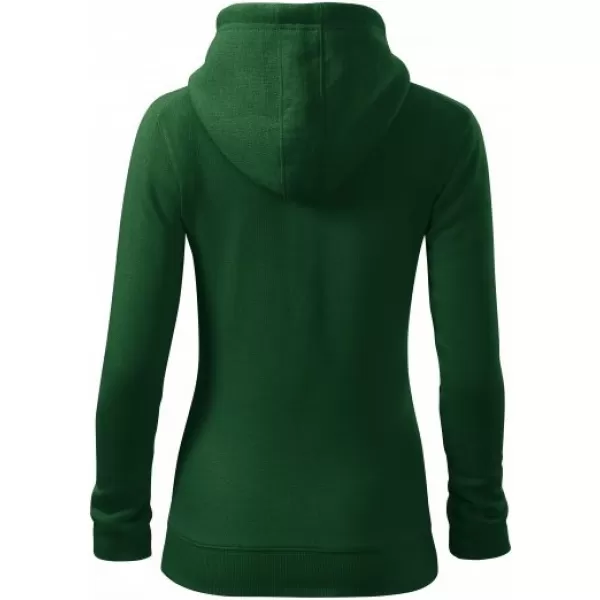  Női pulóver MALFINI TRENDY ZIPPER 411 ÜVEG ZÖLD 