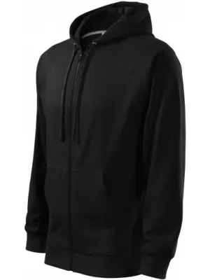 Férfi pulóver MALFINI TRENDY ZIPPER 410 FEKETE