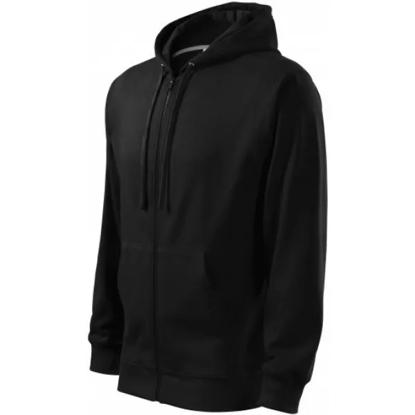  Férfi pulóver MALFINI TRENDY ZIPPER 410 FEKETE 