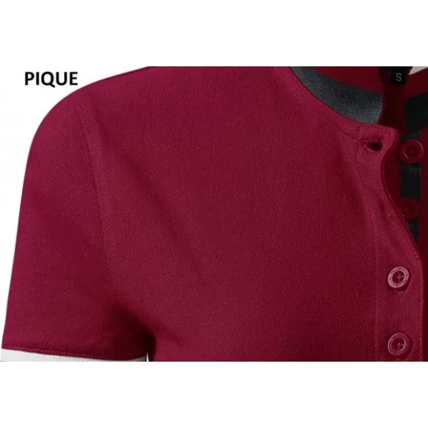  Női póló gallérral MALFINI PREMIUM COLLAR UP 257 GRÁNÁT 