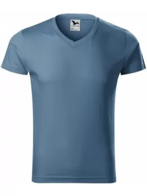 Férfi póló MALFINI SLIM FIT V-NECK 146 FARMER