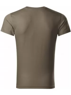 Férfi póló MALFINI SLIM FIT V-NECK 146 HADSEREGEK