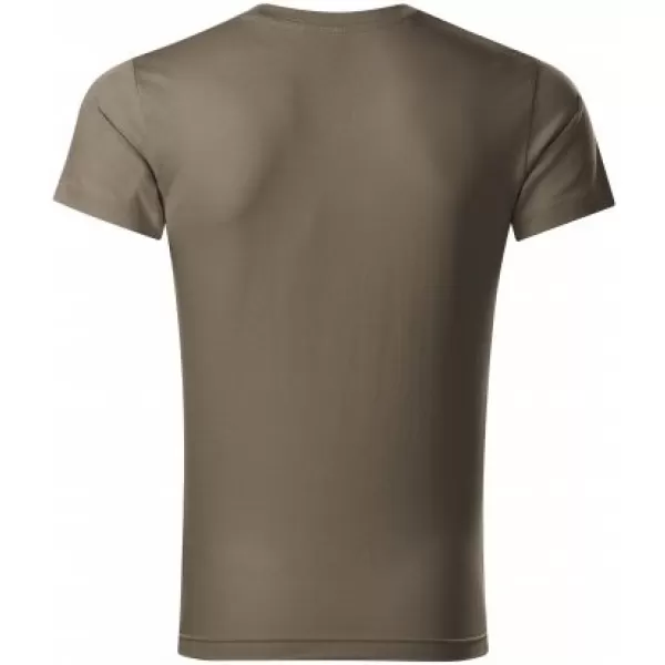  Férfi póló MALFINI SLIM FIT V-NECK 146 HADSEREGEK 