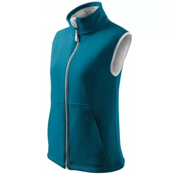  Női softshell mellény MALFINI VISION 516 SÖTÉT TÜRKIZ 