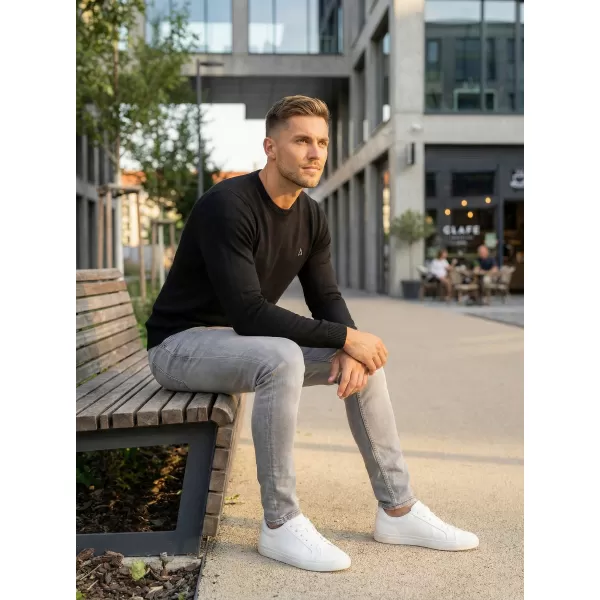  Férfi pulóver ALTISPORT KAMIQ MPLS096 FEKETE 
