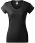 Női póló MALFINI FIT V-NECK 162 ÉBENFA SZÜRKE