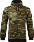 Férfi pulóver MALFINI CAMO ZIPPER C19 TEREPSZÍNŰ BARNA