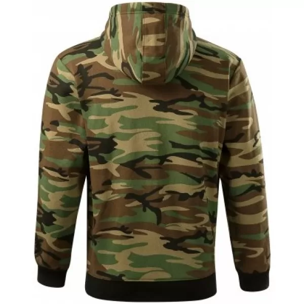  Férfi pulóver MALFINI CAMO ZIPPER C19 TEREPSZÍNŰ BARNA 