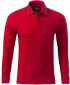 Férfi póló hosszú ujjal és gallérral MALFINI PREMIUM CONTRAST STRIPE LS 258 PIROS KÉPLET